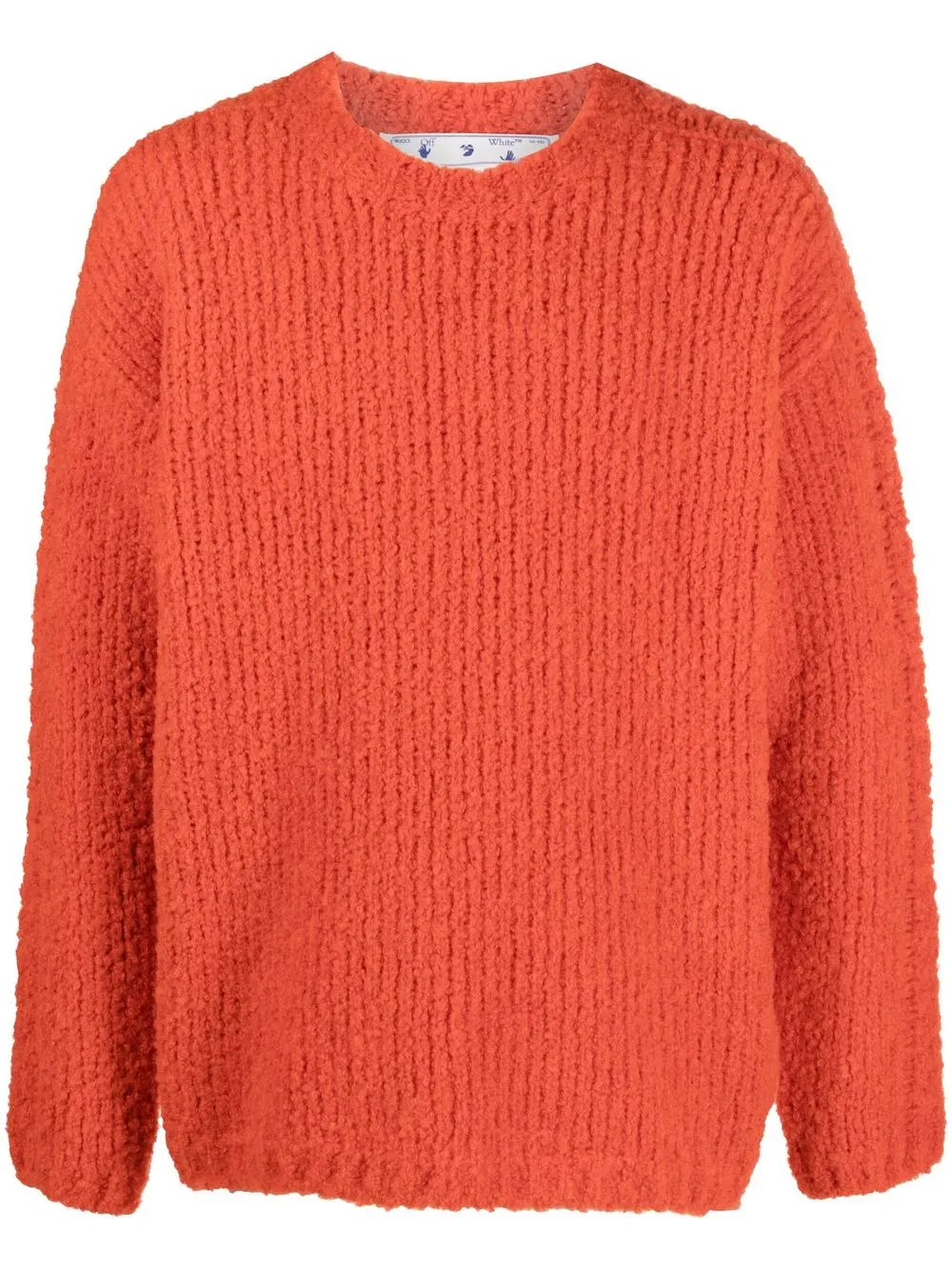 

Off-White contrast-stripe jumper - Orange