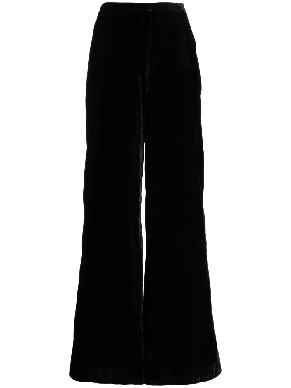 

Forte Forte velvet-effect flared trousers - Black