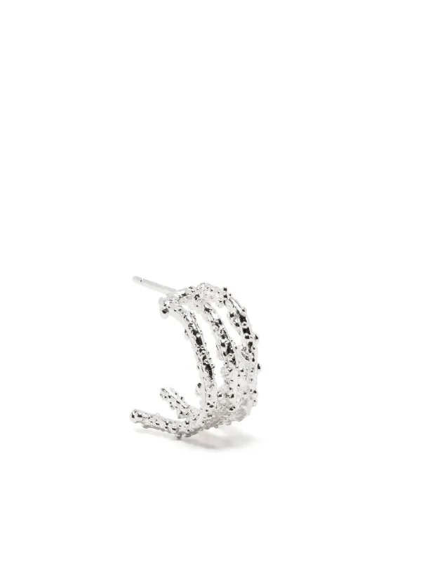 Alighieri The Single Crumbling Hoop Earring in Silver