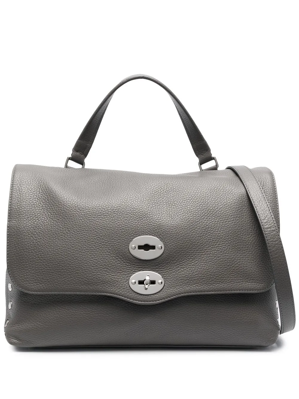

Zanellato Postina leather tote bag - Grey