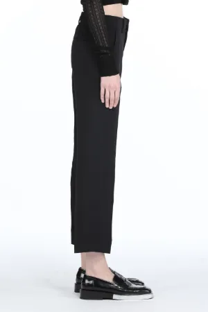 Cropped Straight-Leg Trousers