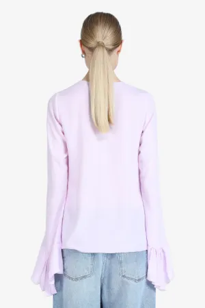 Pleated-Cuff Top