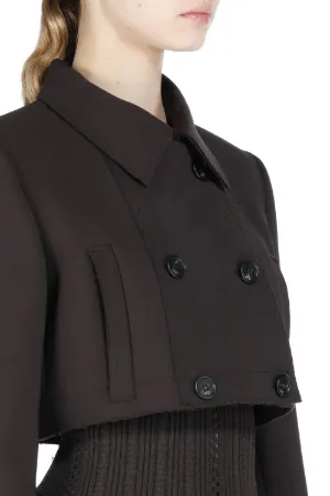 Cropped Double-Breasted Jacket