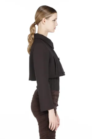 Cropped Double-Breasted Jacket