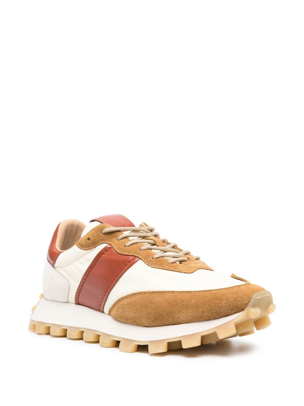 Shop Tod's 1t Paneled Low-top Sneakers In Neutrals