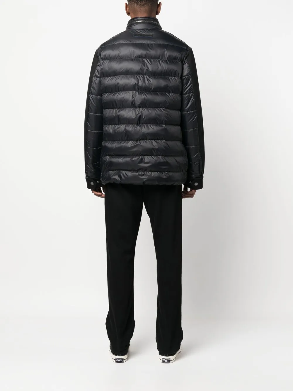 Shop Jacob Cohen Drawstring-hem Padded Coat In Black