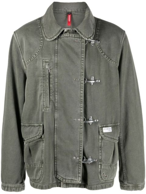 Fay clip-fastening denim jacket