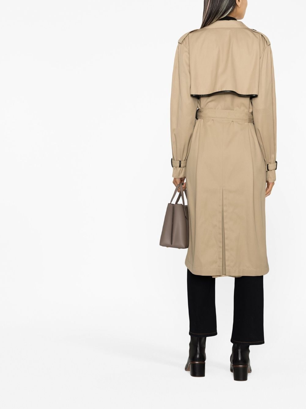 Shop Fay Belted Trench Coat In Neutrals