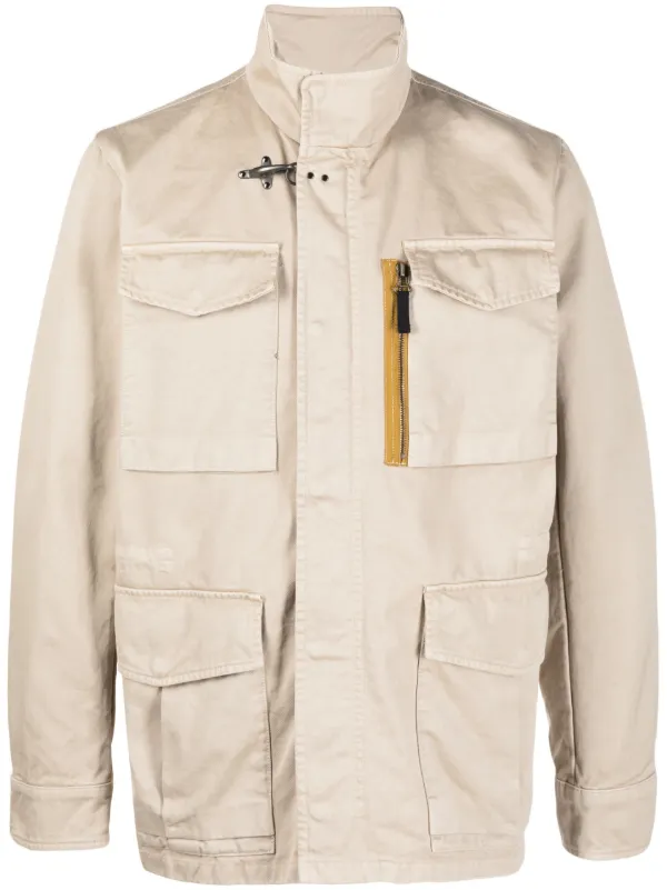 超人気の雑貨店 Fay GE FARFETCH | Neutrals | Jacket Field multiple-pocket ジャケット・アウター