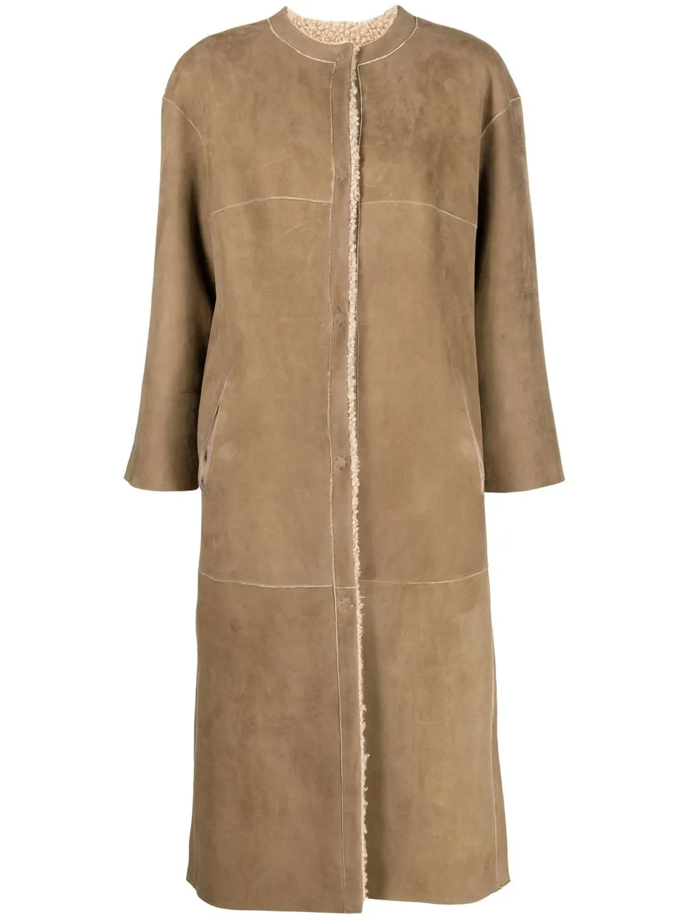 Salvatore Santoro shearling-lined Suede Coat - Farfetch