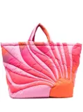 ERL Sunset puffer tote bag - Pink