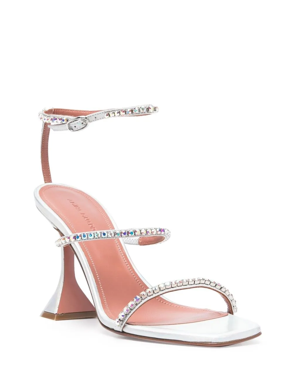 

Amina Muaddi Gilda 105mm crystal-embellished sandals - Blue