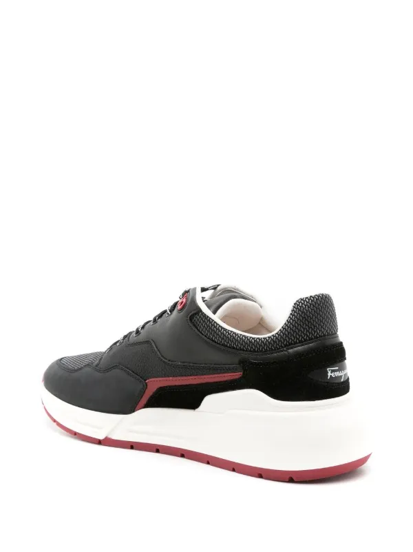 Ferragamo Cosma パネル ローカットスニーカー | ブラック | FARFETCH JP