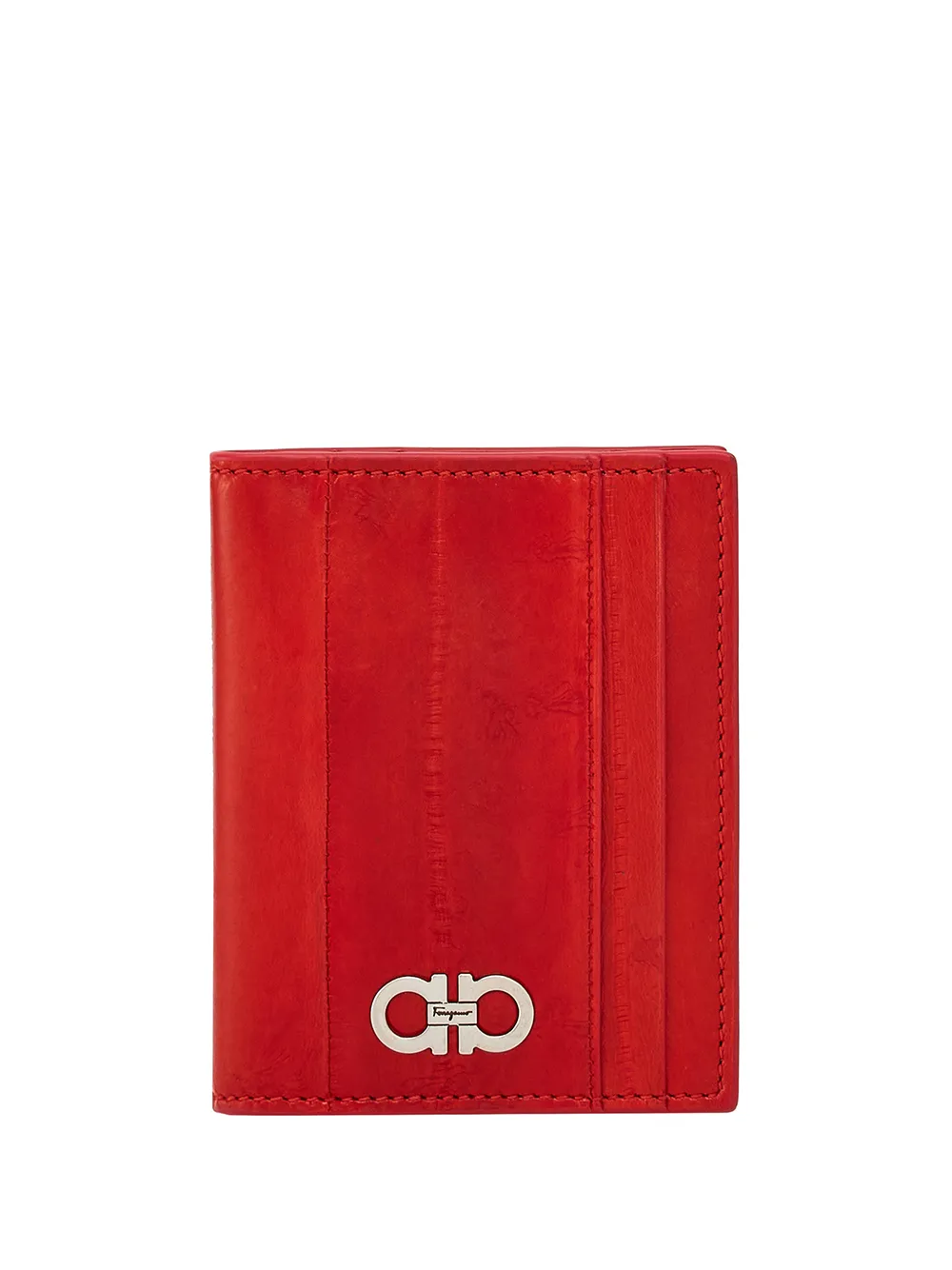 

Ferragamo tarjetero plegable Gancini - Rojo