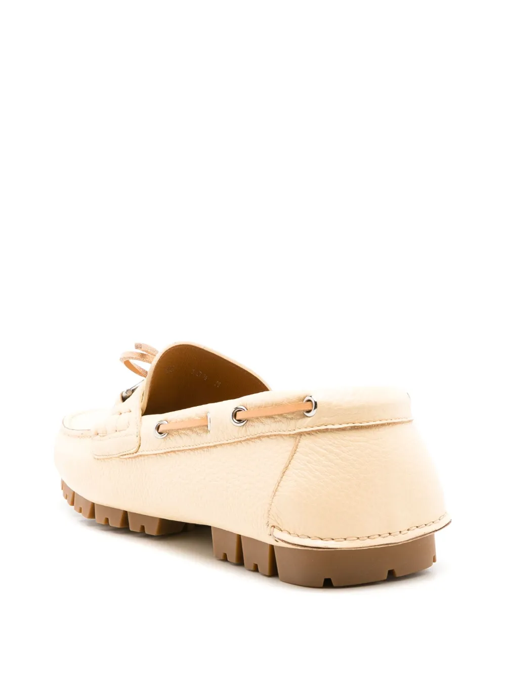 Ferragamo Injected Rock leather loafers Neutrals