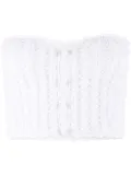 RTA Malu crochet crop top - White