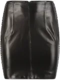 RTA Kalana lambskin skirt - Black