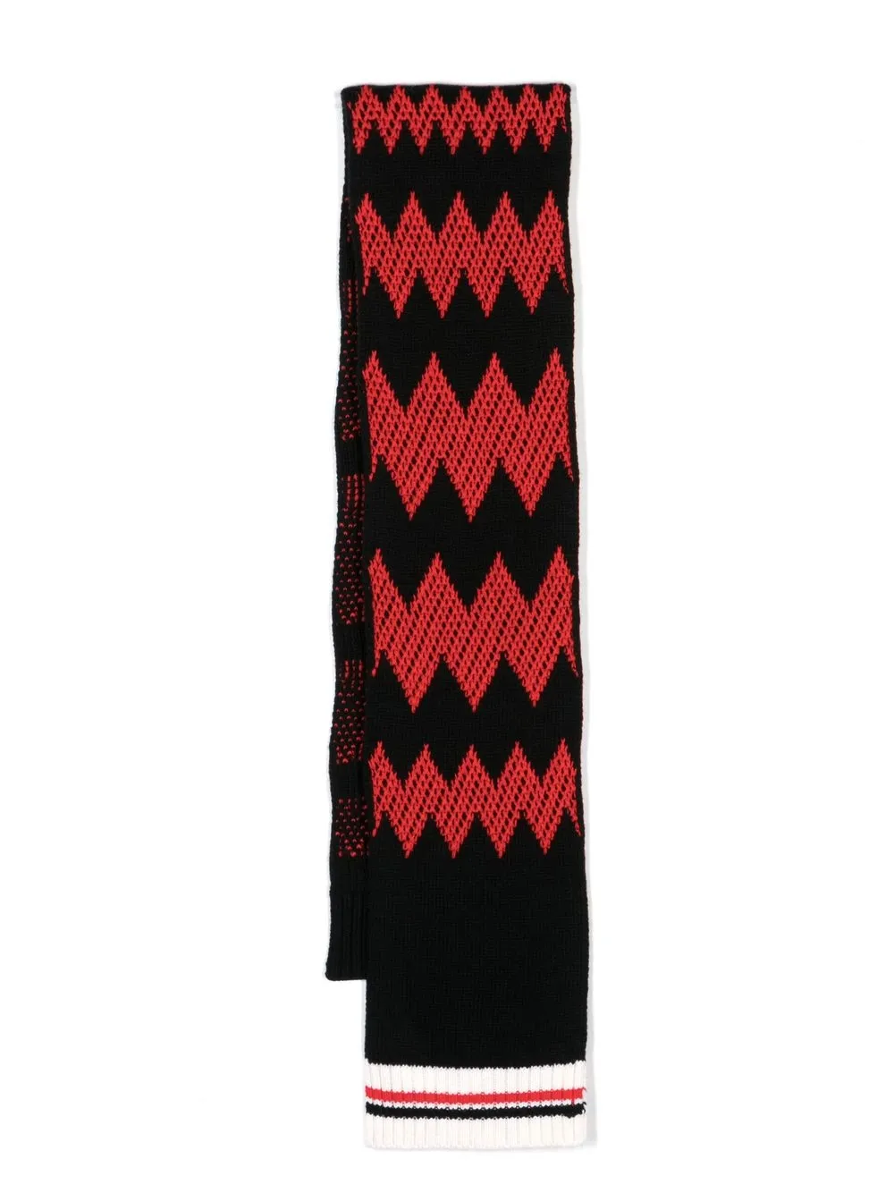 

Missoni zigzag twin-tipped wool scarf - Black