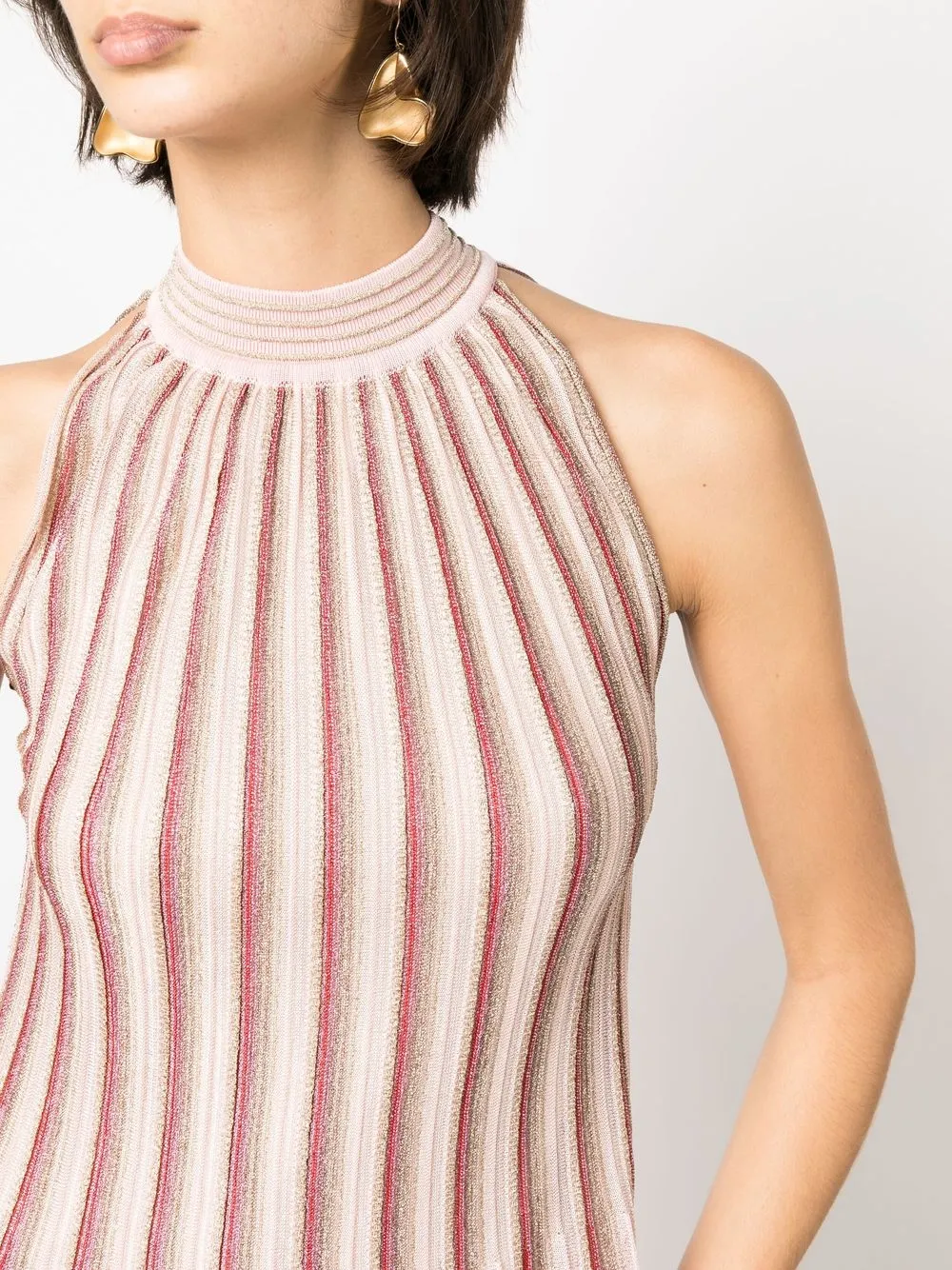 Missoni Robe Longue En Maille Métallisée Farfetch