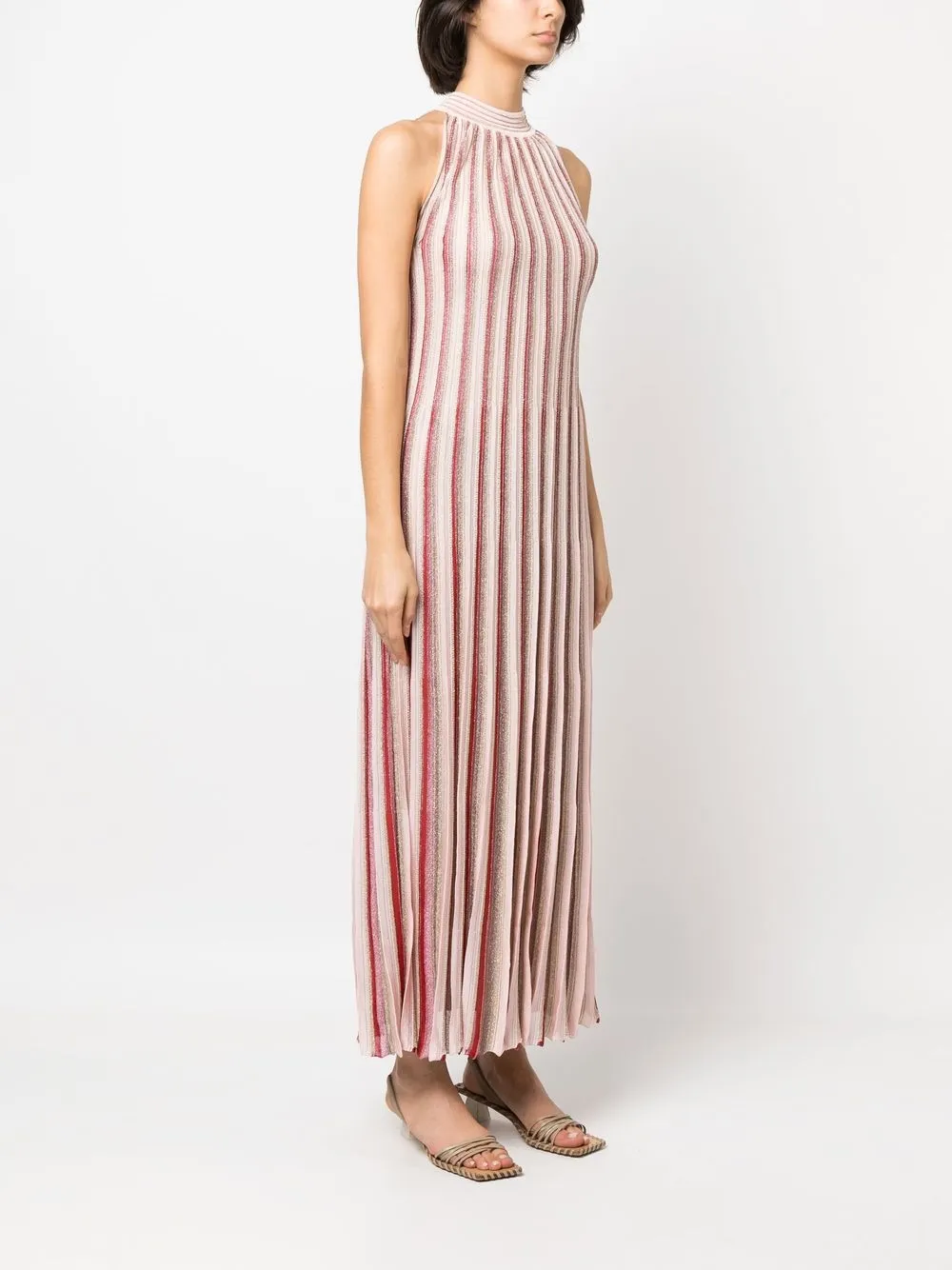 Missoni Robe Longue En Maille Métallisée Farfetch