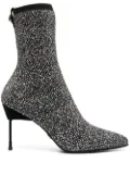 Kurt Geiger London knitted studded boots - Grey