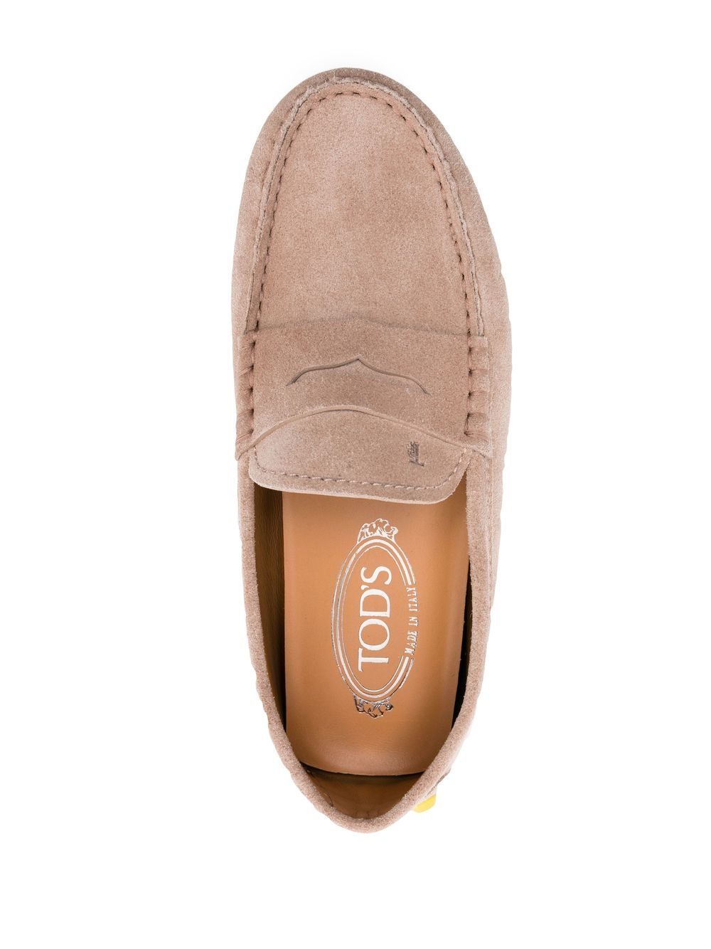 Shop Tod's Gommino Suede Driving Shoes In Neutrals