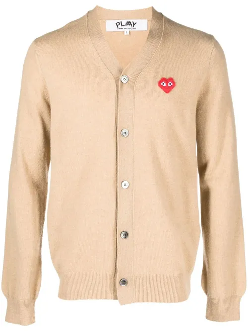 Cardigan à logo brodé - Comme Des Garçons Play - Modalova