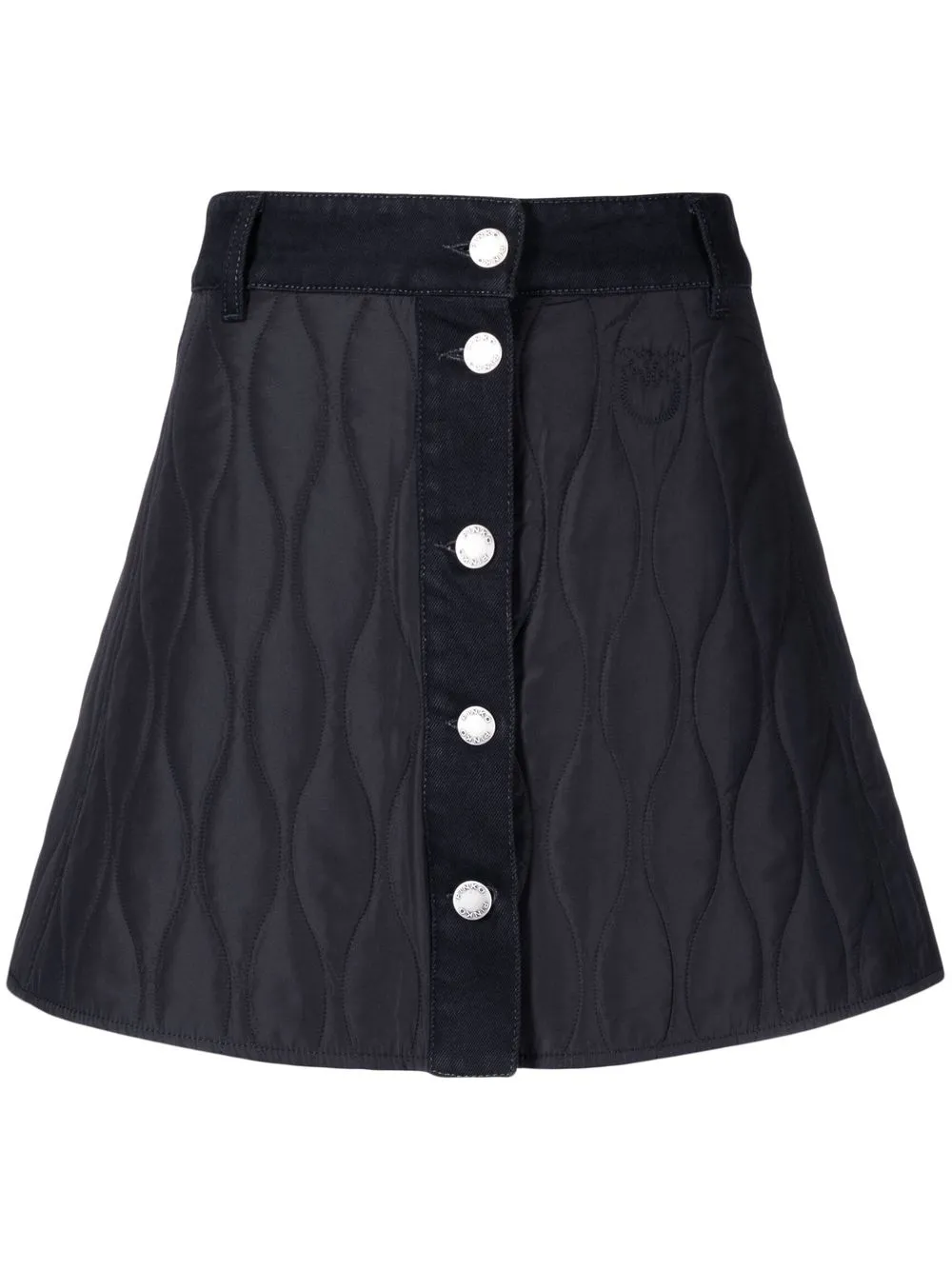 

PINKO falda acampanada capitonada - Negro