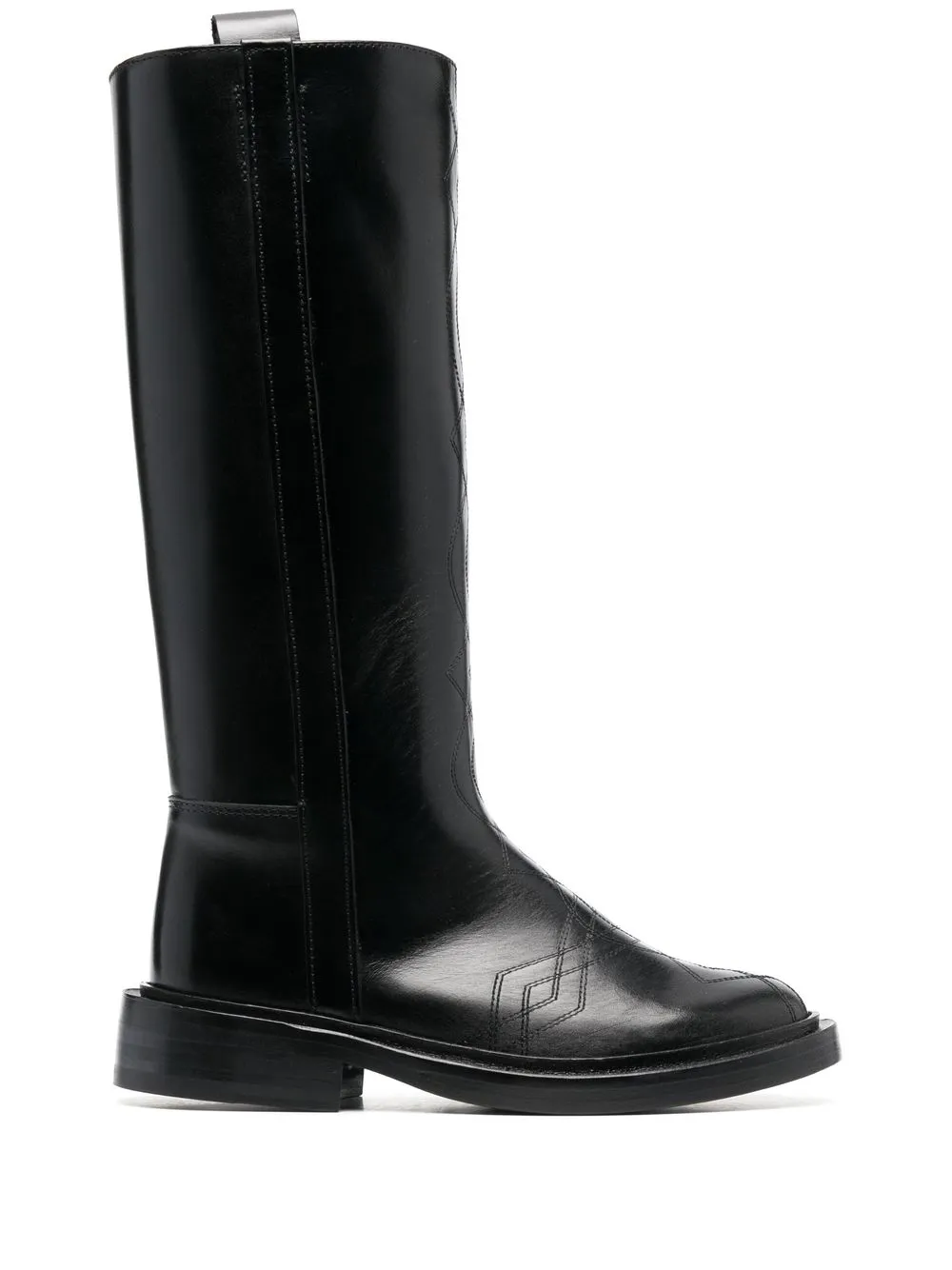 

Hereu Verda embroidered knee-high boots - Black