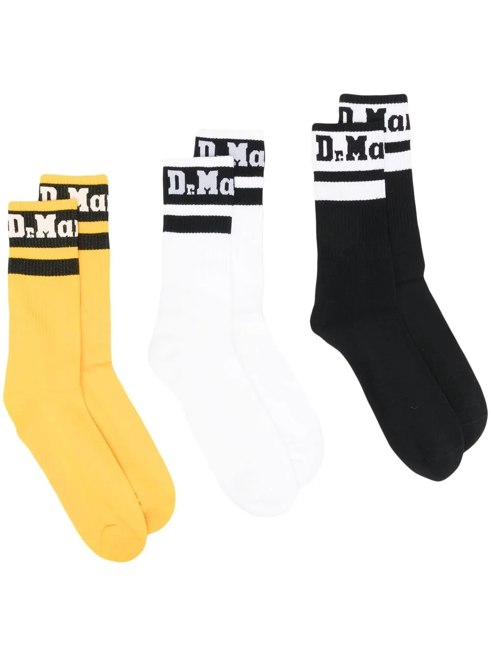 

Dr. Martens set of 3 logo-embroidered socks - Black