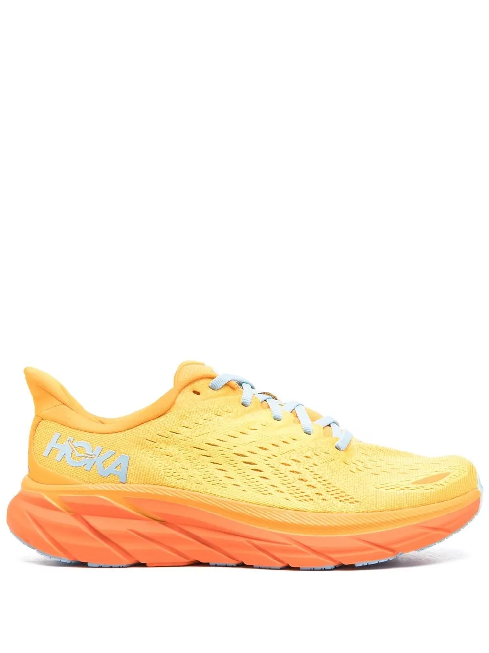 

Hoka One One tenis Clifton 8 con agujetas - Amarillo