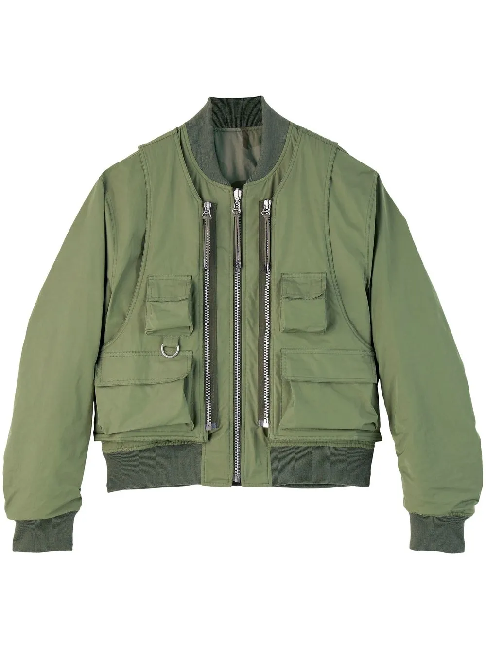 Applied Art Forms Cm1-5 Modular Flight Jacket In Green