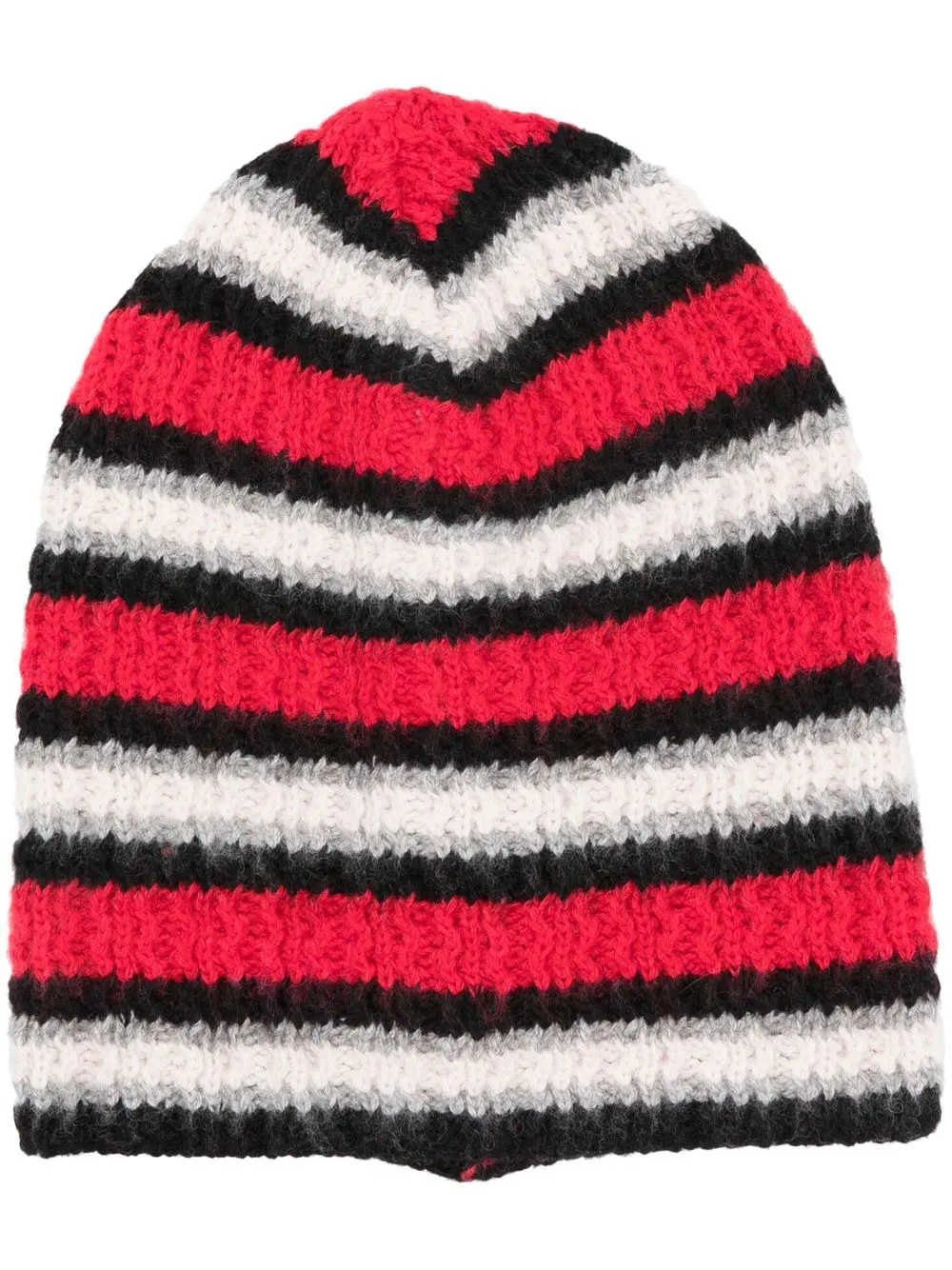 

ERL striped cashmere-blend beanie - Red