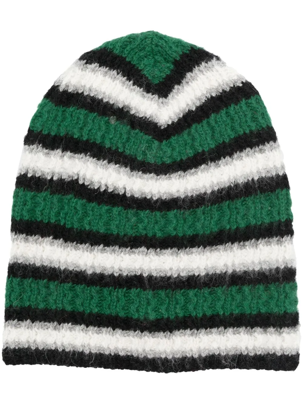 

ERL stripe-knit beanie - Green