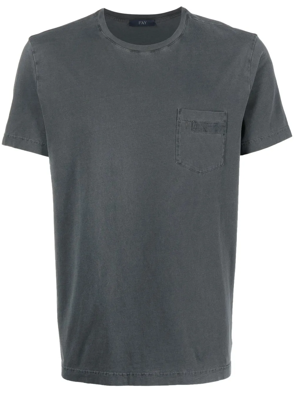 

Fay loog-print short-sleeved T-shirt - Grey