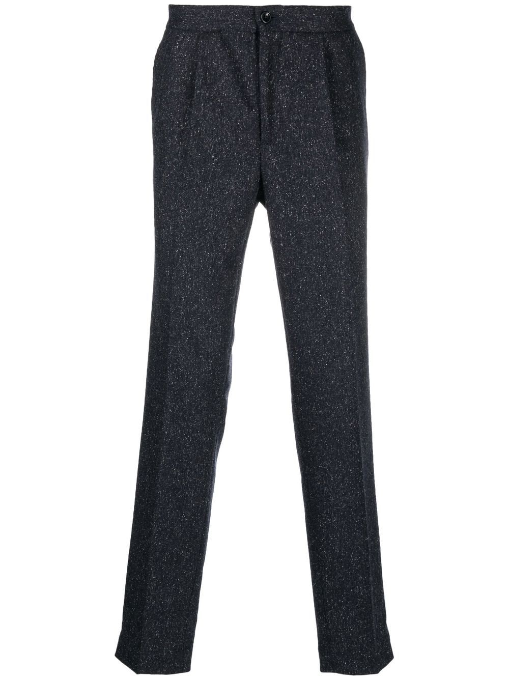 Incotex straight-leg wool trousers - Blue