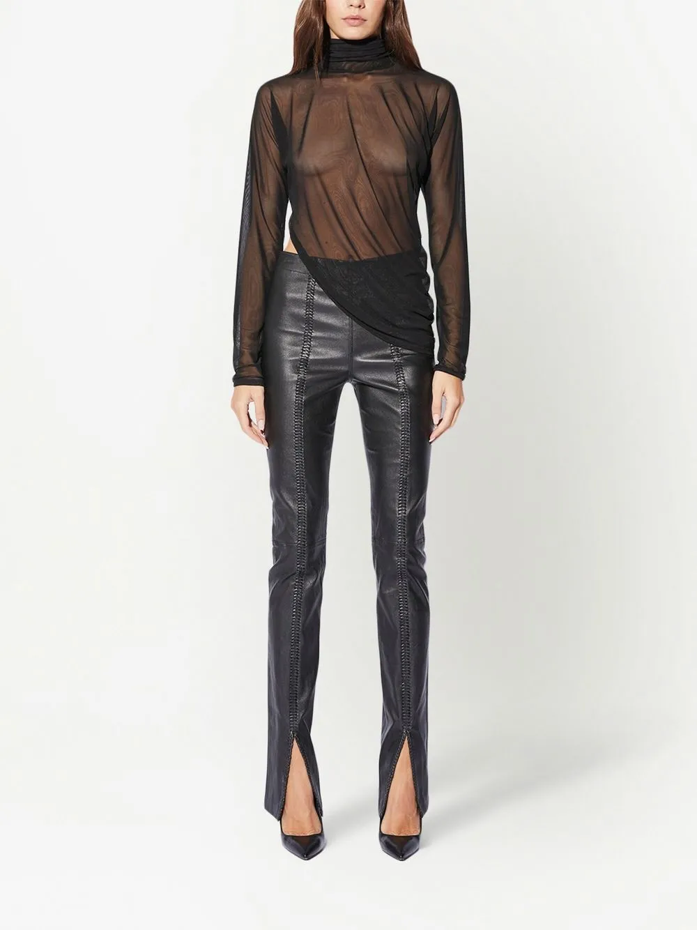 RTA Leren broek - Zwart