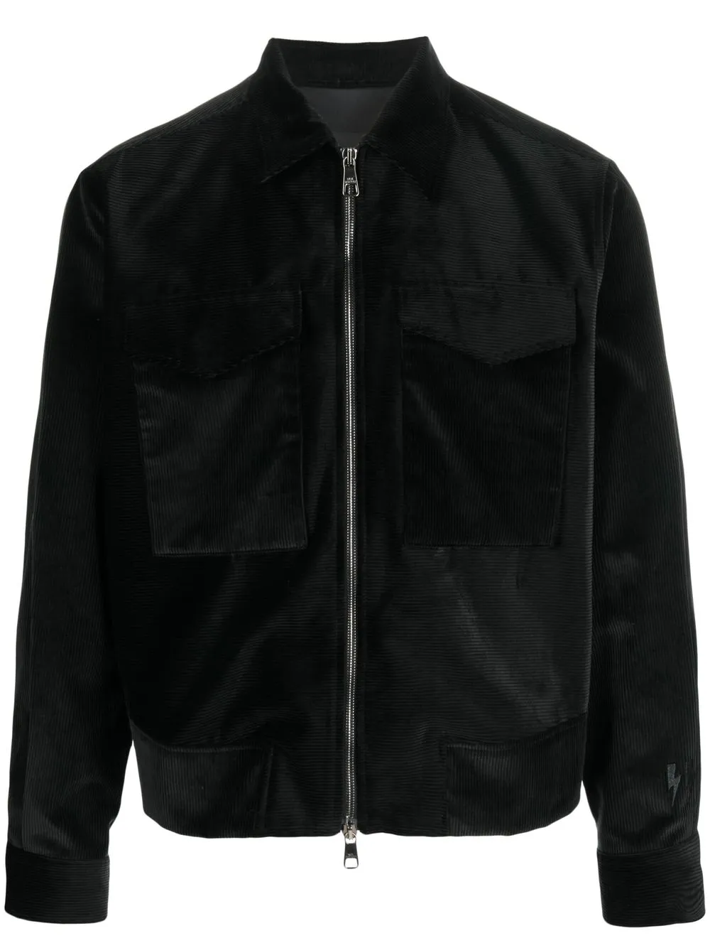 

Neil Barrett corduroy cotton bomber jacket - Black