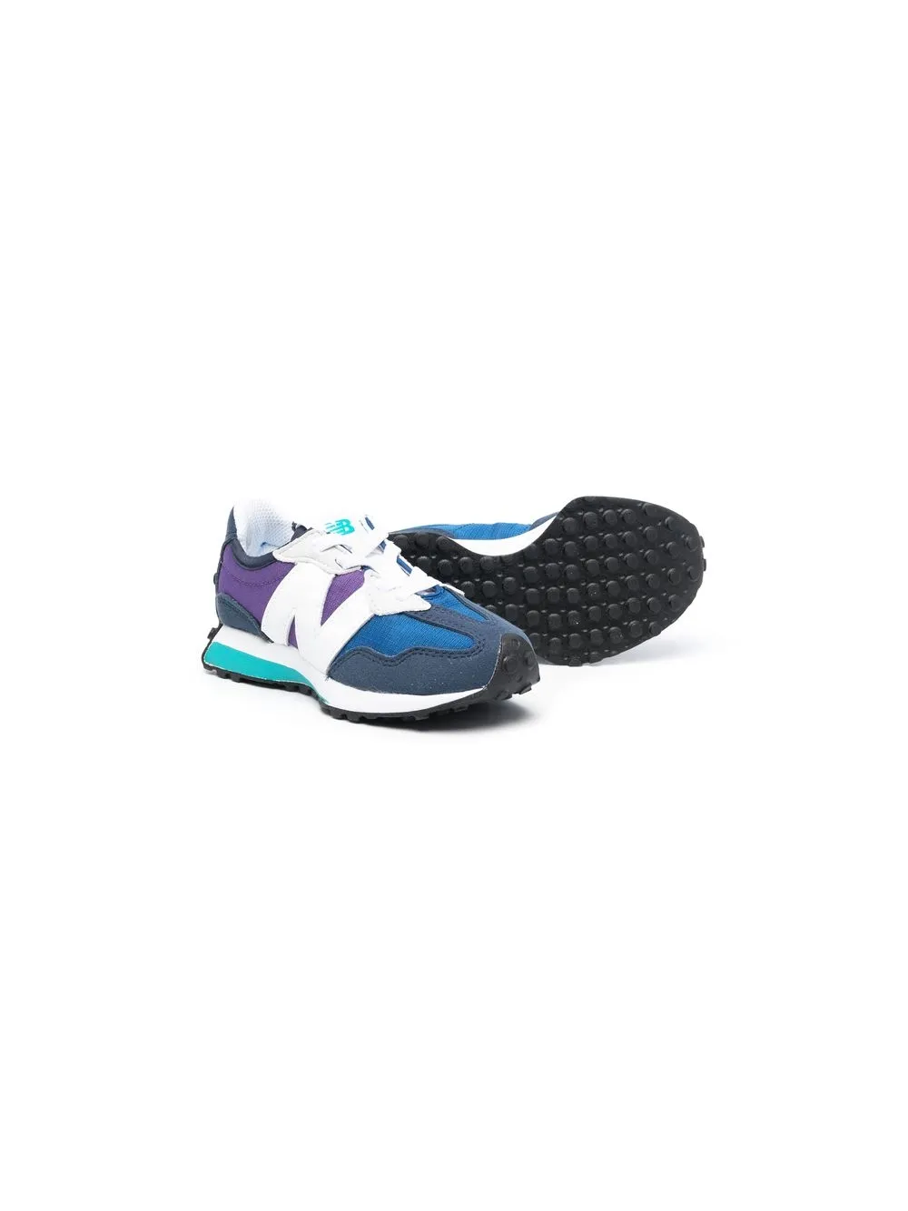 New Balance Kids 327 sneakers met colourblocking - Blauw