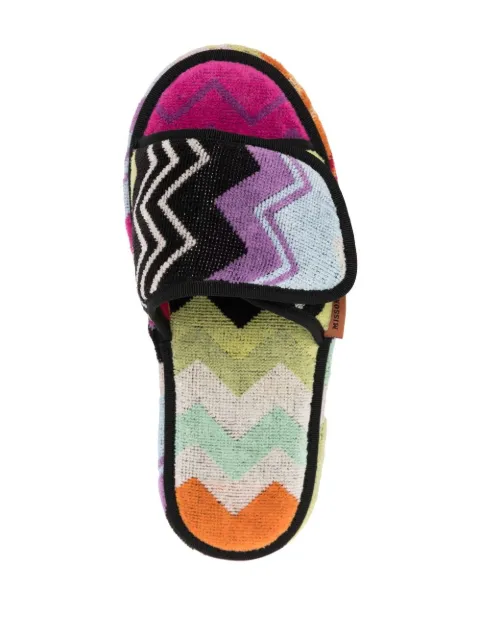 Missoni Home striped touch-strap slippers 1G3OG00007 - 3