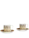 Missoni Home Zig Zag Jarris coffee set - Brown
