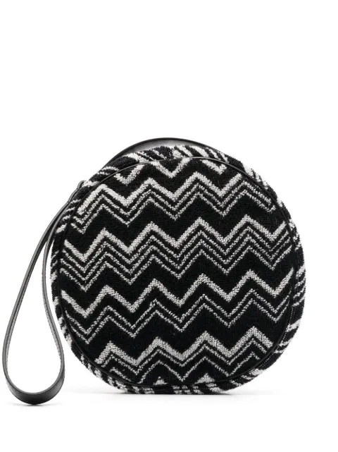 Missoni Home Keith chevron-knit beauty case