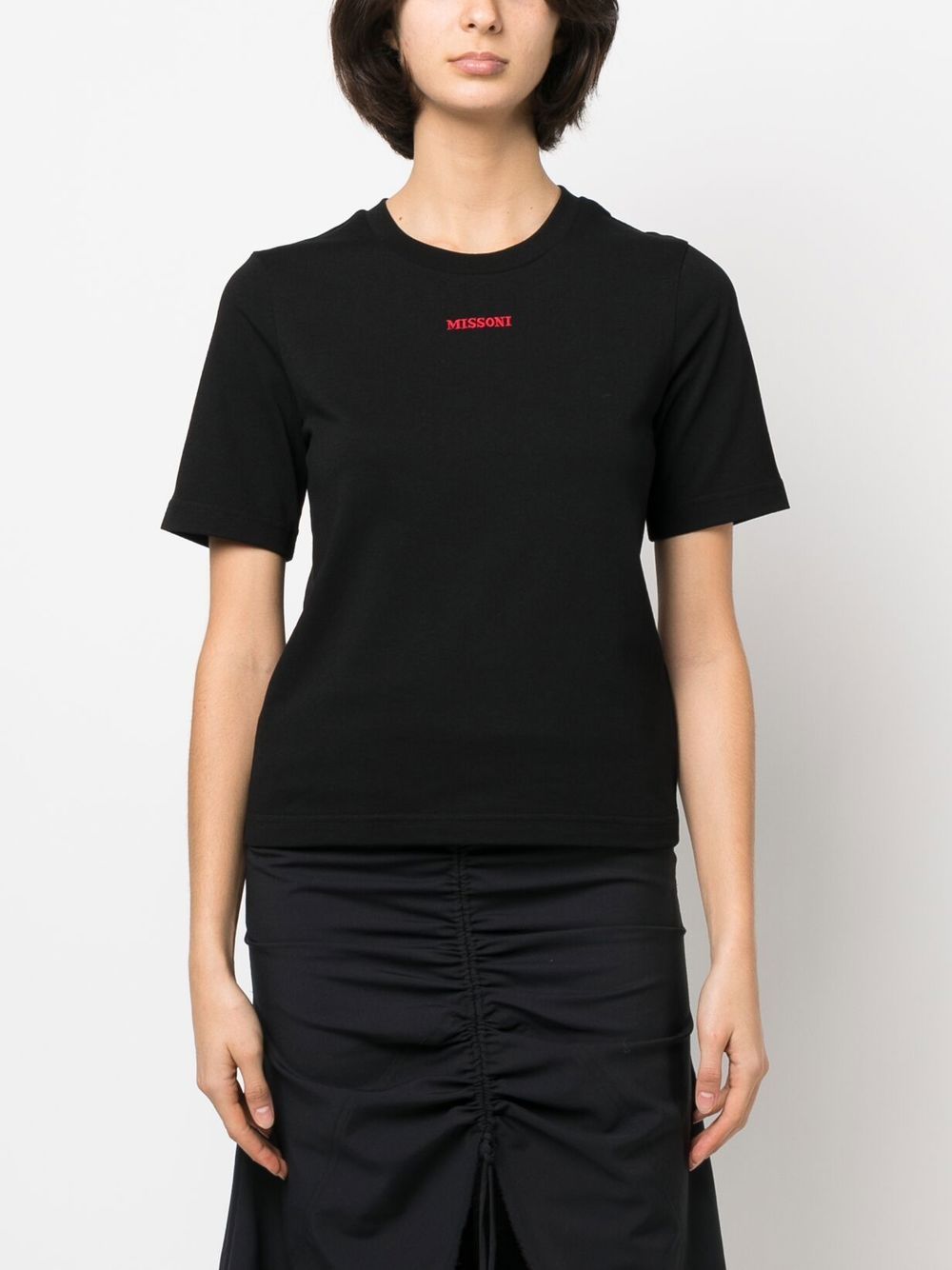 Shop Missoni Bunny-patch T-shirt In Black