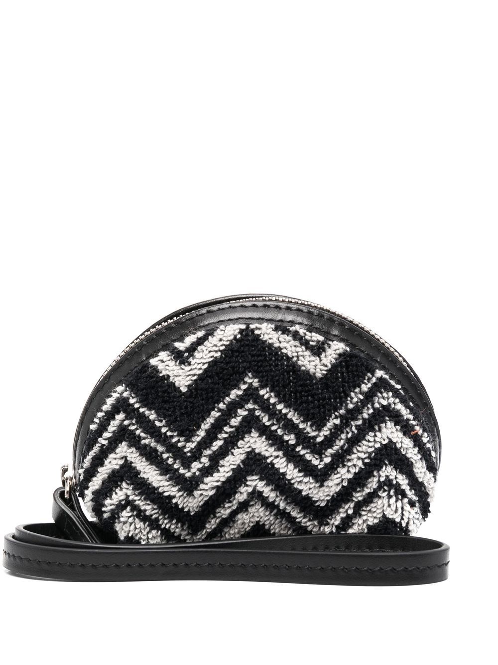 Missoni Zigzag-pattern Cosmetic Bag In Black