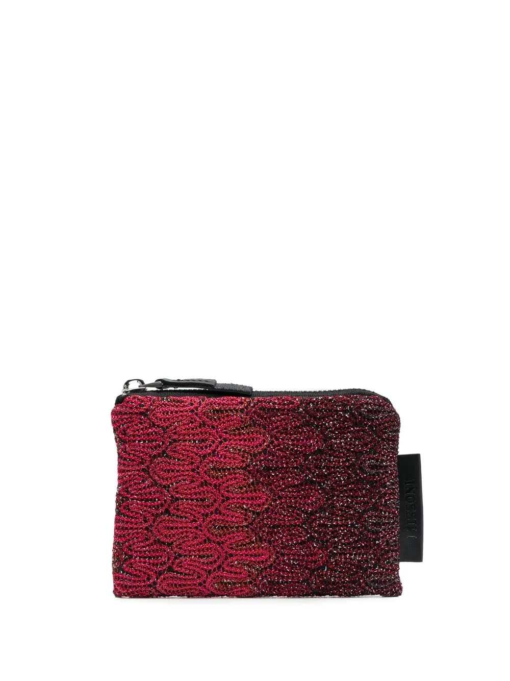 Missoni Zigzag Woven Coin Purse In Black