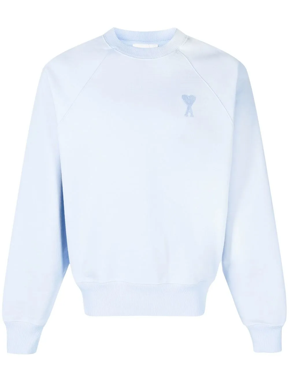 

AMI Paris tonal-logo organic cotton sweatshirt - Blue