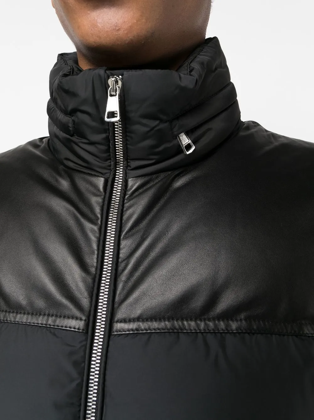 Shop Moncler Padded Short Jacket In Black