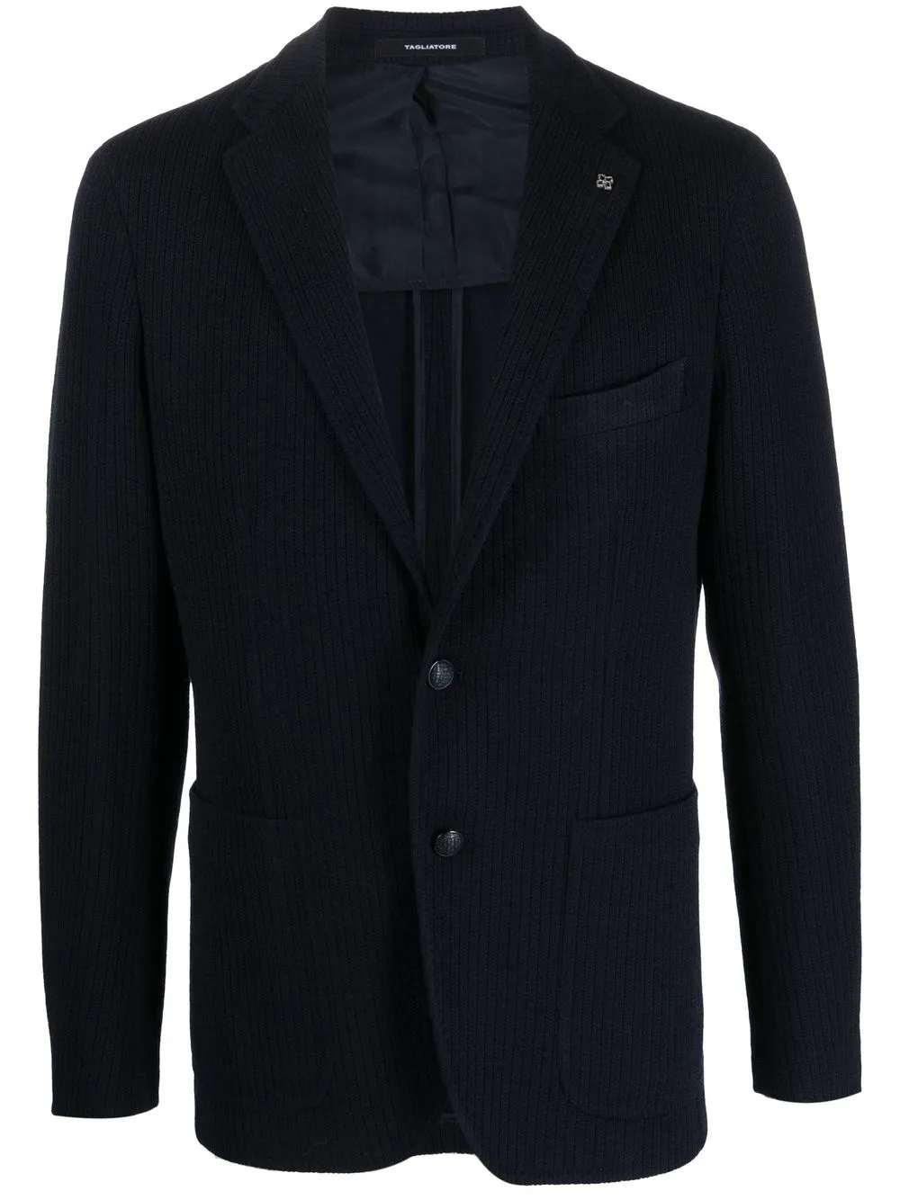 

Tagliatore corduroy single-breasted blazer - Blue