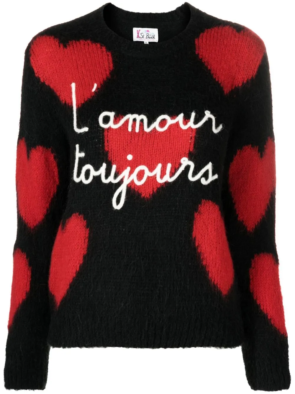 

MC2 Saint Barth intarsia-knit long-sleeved jumper - Black