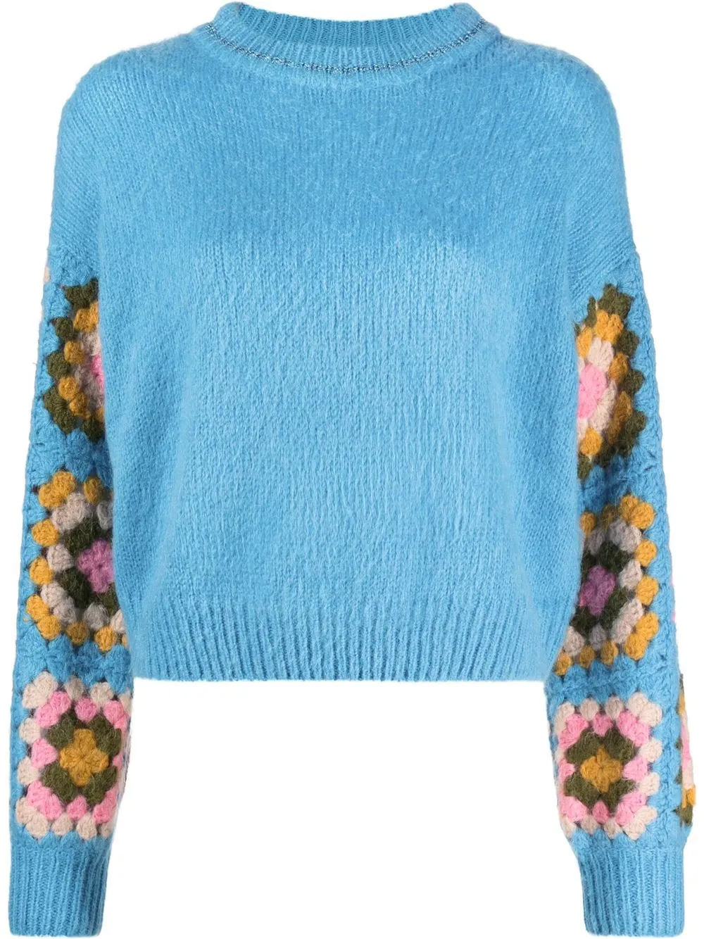 

MC2 Saint Barth crochet-knit long-sleeved jumper - Blue